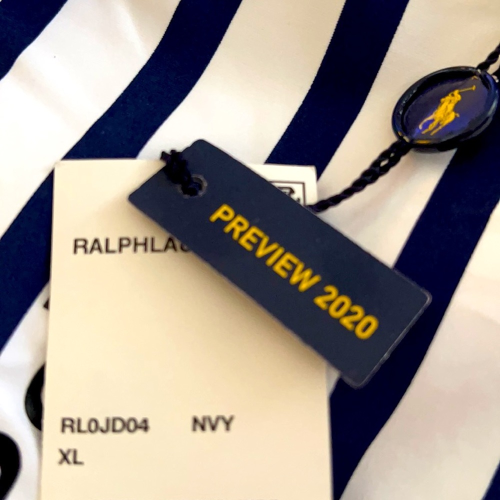 RALPH LAUREN I❤️POLO Cute Nautical Swimsuit XL NEW - Picture 11 of 11